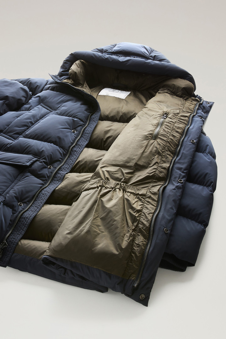 Premium Padded Parka in Stretch Nylon Blue photo 5 | Woolrich