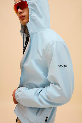 Waterproof Pacific Jacket in Two-Layered Fabric Blue | Woolrich