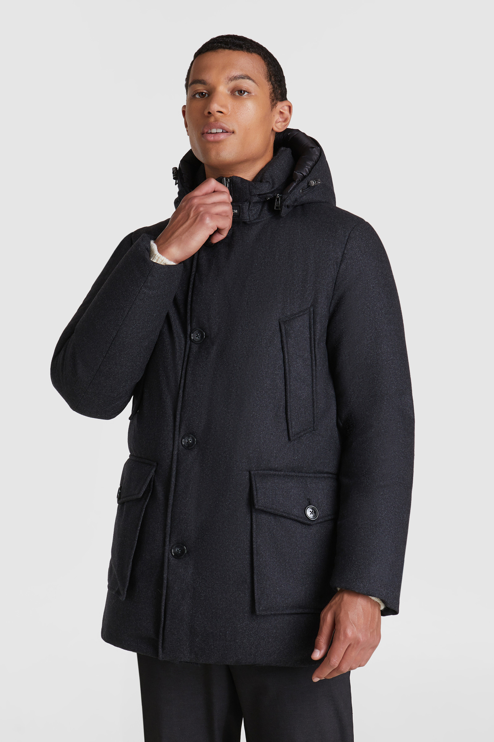 Arctic Parka luxe in lana pregiata