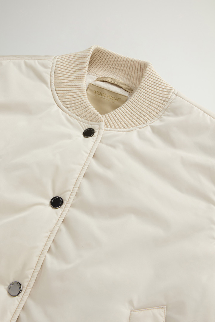 Nylon Hybrid Bomber White photo 6 | Woolrich