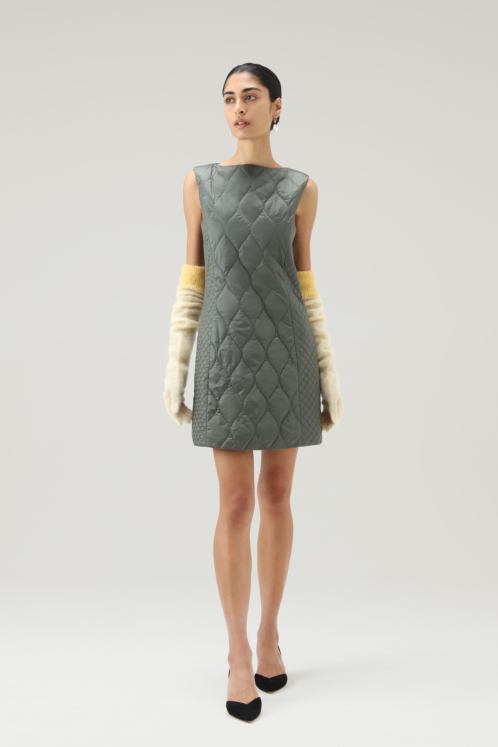 Mohair Wool Blend Long Gloves - Daniëlle Cathari / Woolrich Yellow photo 4 | Woolrich