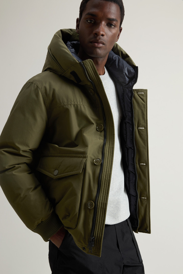 Ramar Cloth Bomber Jacket with Hood Green photo 5 | Woolrich