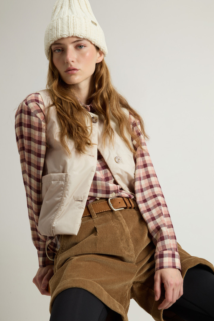 Crewneck Nylon Vest White photo 4 | Woolrich