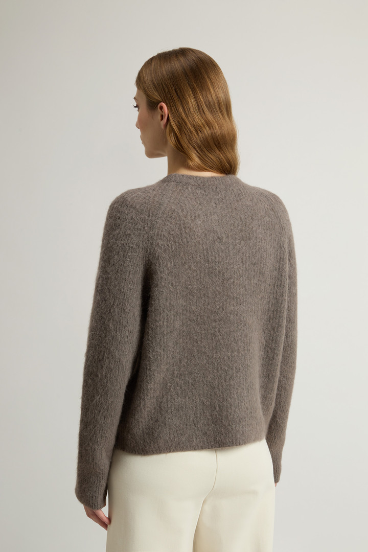 Stückgefärbter Pullover mit Rundhalsausschnitt aus Alpaka-Wollmischung Grau photo 3 | Woolrich