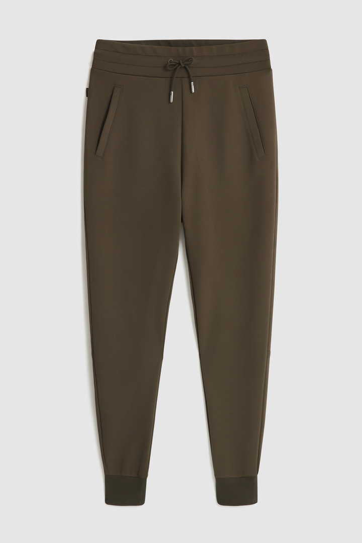 Jogginghose aus Fleece und Stretch-Baumwolle