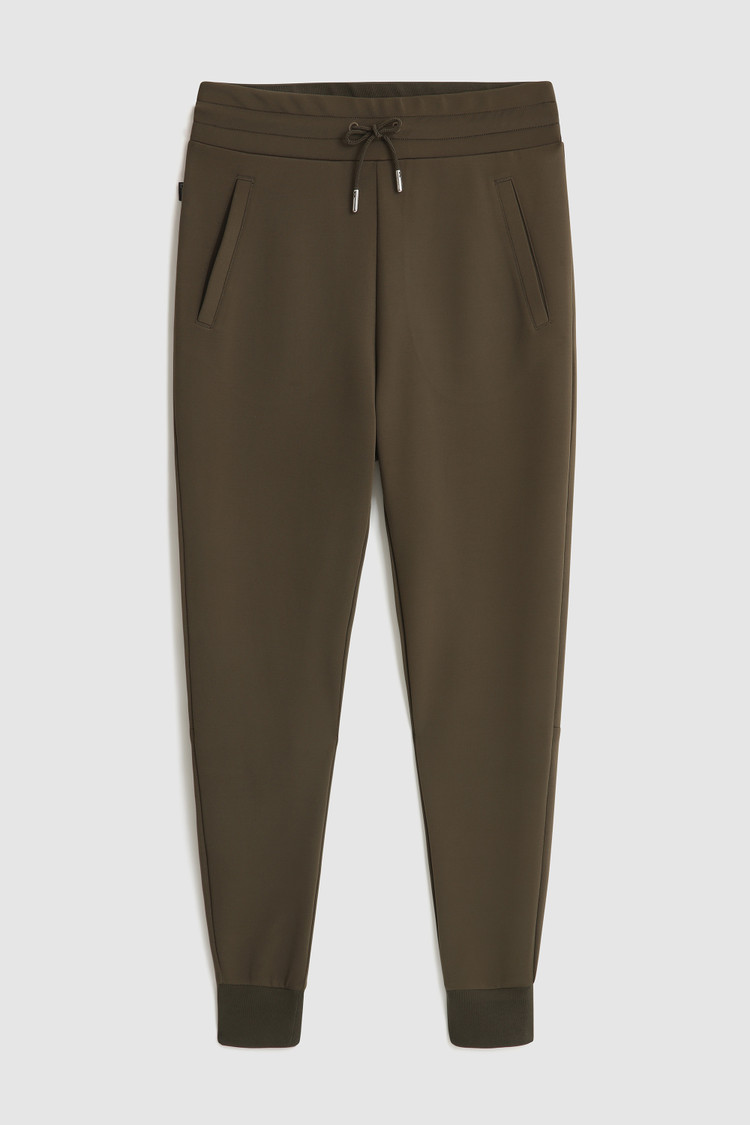 Jogginghose aus Fleece und Stretch-Baumwolle
