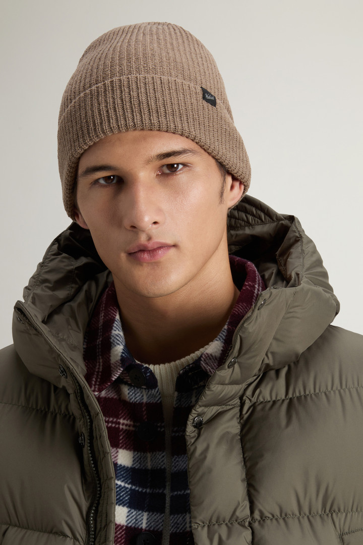 Beanie in Wool Blend Brown photo 4 | Woolrich