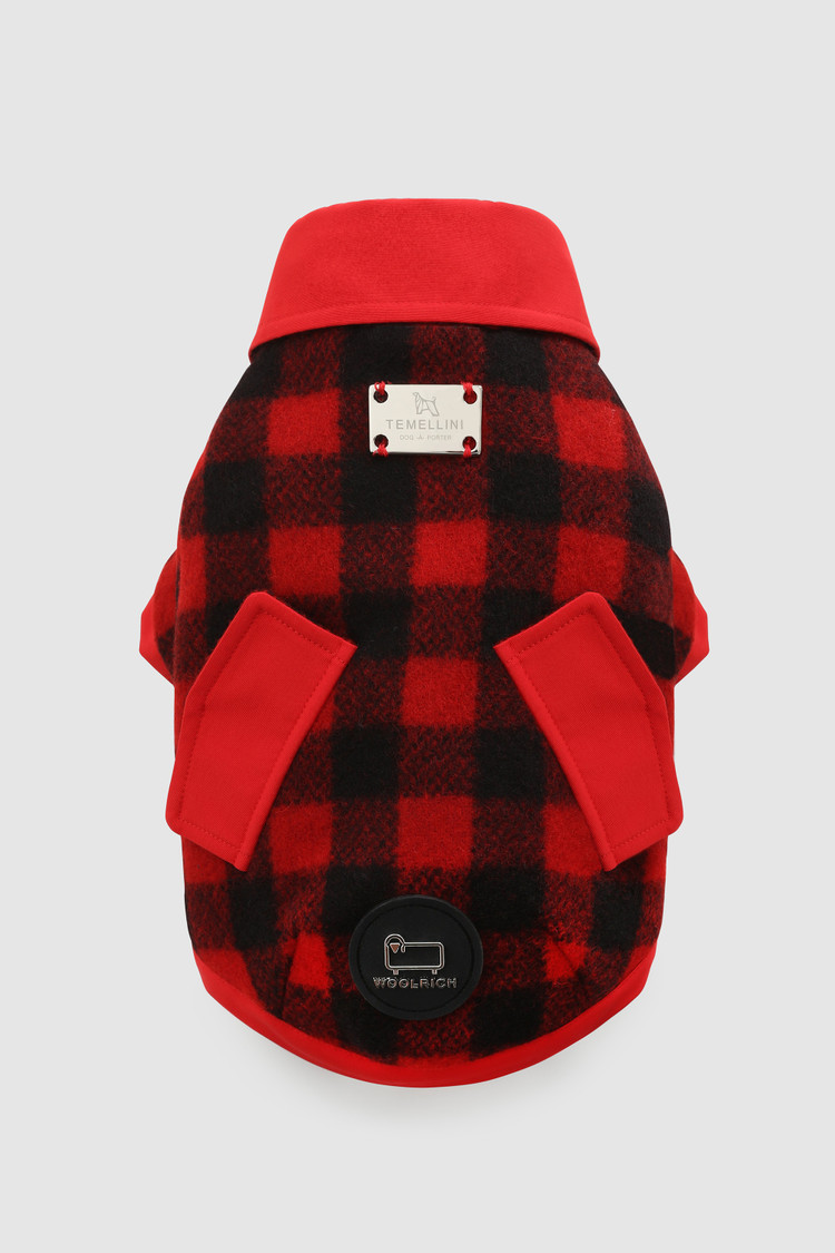Temellini / Woolrich overhemd Buffalo Check kleine hond