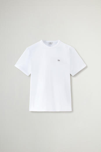 Pure Cotton Sheep T-shirt with Patch White photo 1 | Woolrich