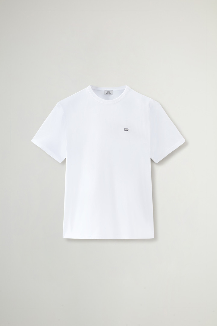 T-shirt Sheep en pur coton avec écusson Blanc photo 5 | Woolrich