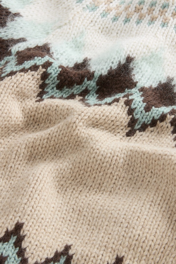 Trui met Fair Isle-patroon van wolmix en mohair Wit photo 6 | Woolrich