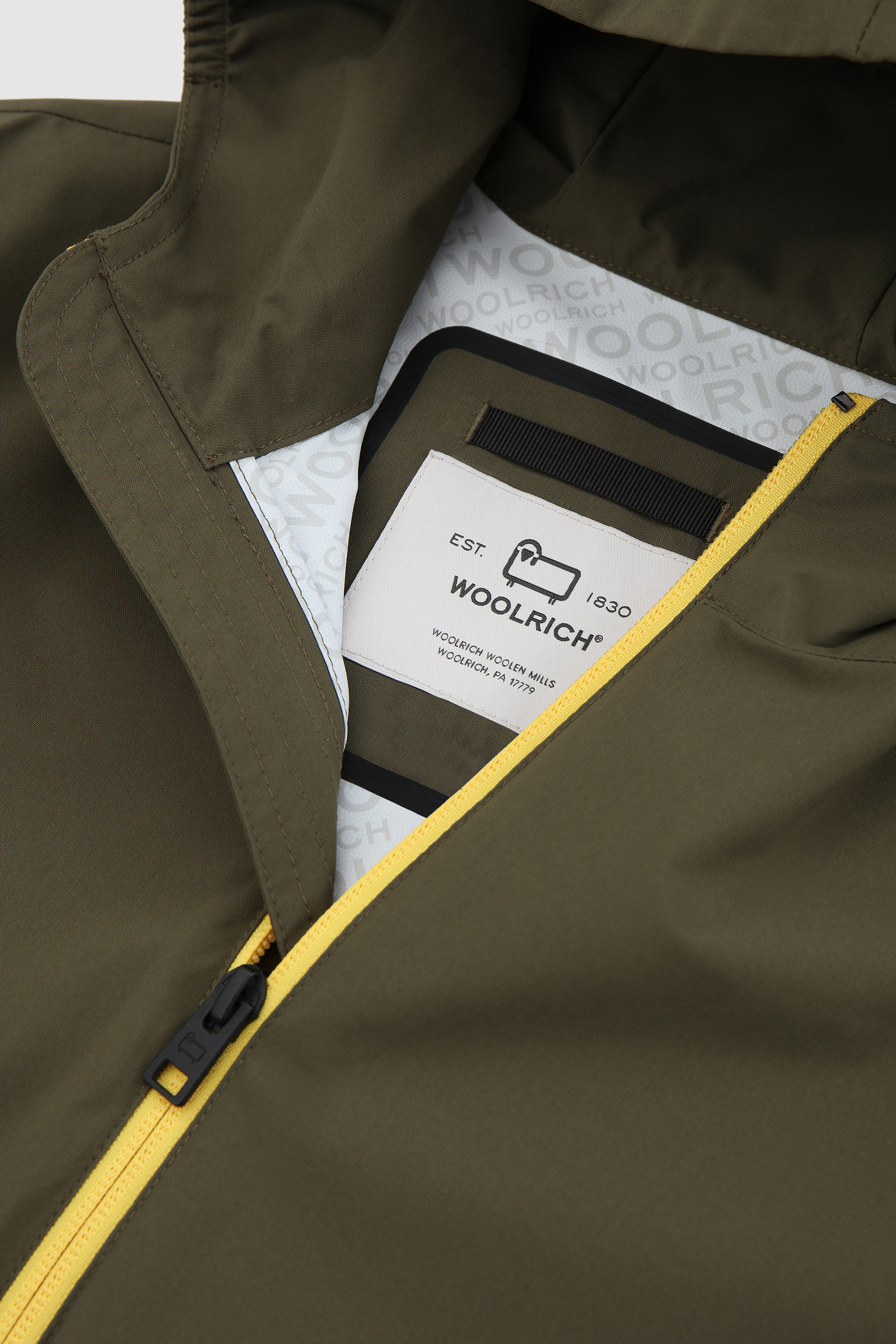 Tweelaags Pacific-jack voor jongens Groen photo 4 | Woolrich