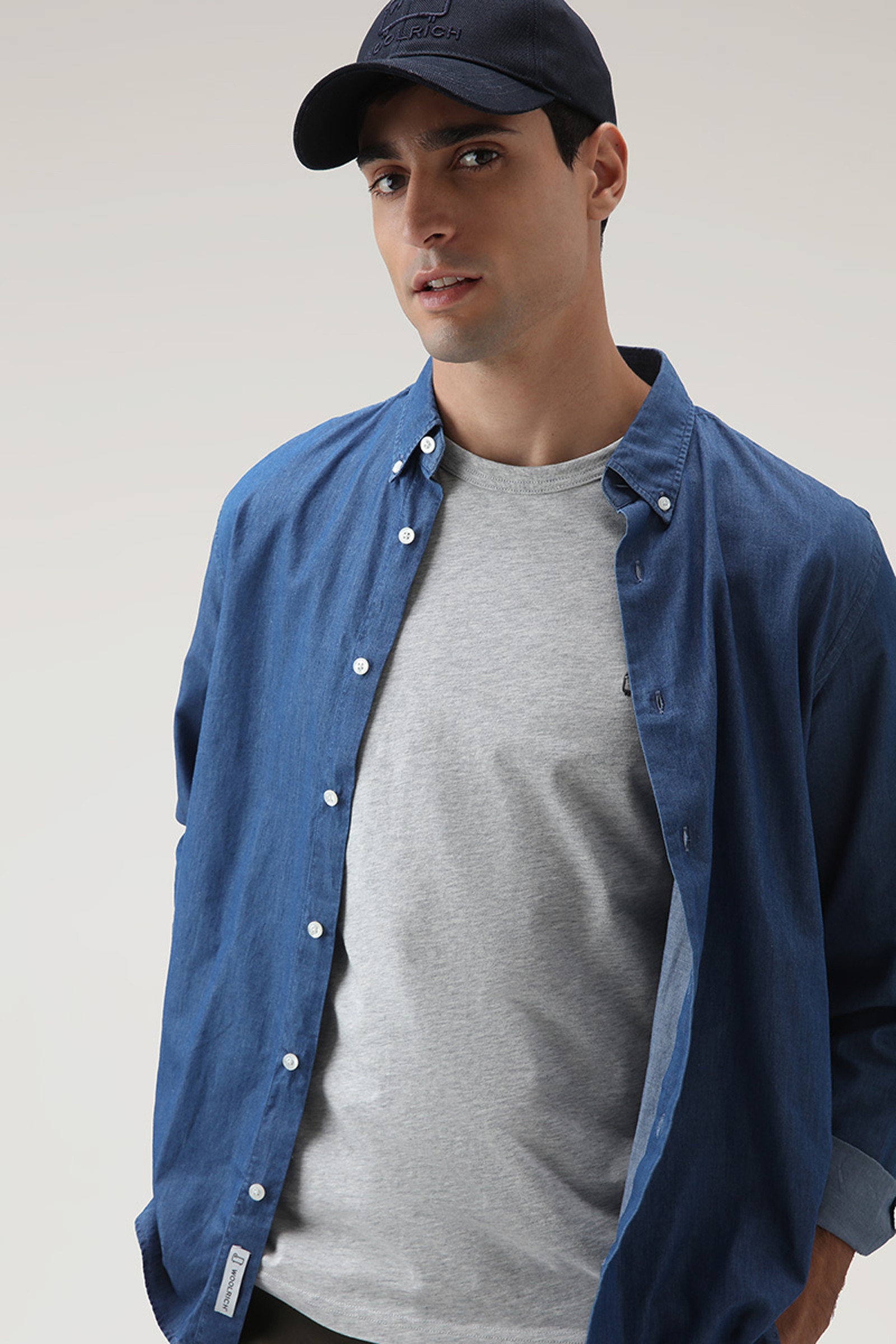 Katoenen sheep T-shirt grey photo 4 | Woolrich