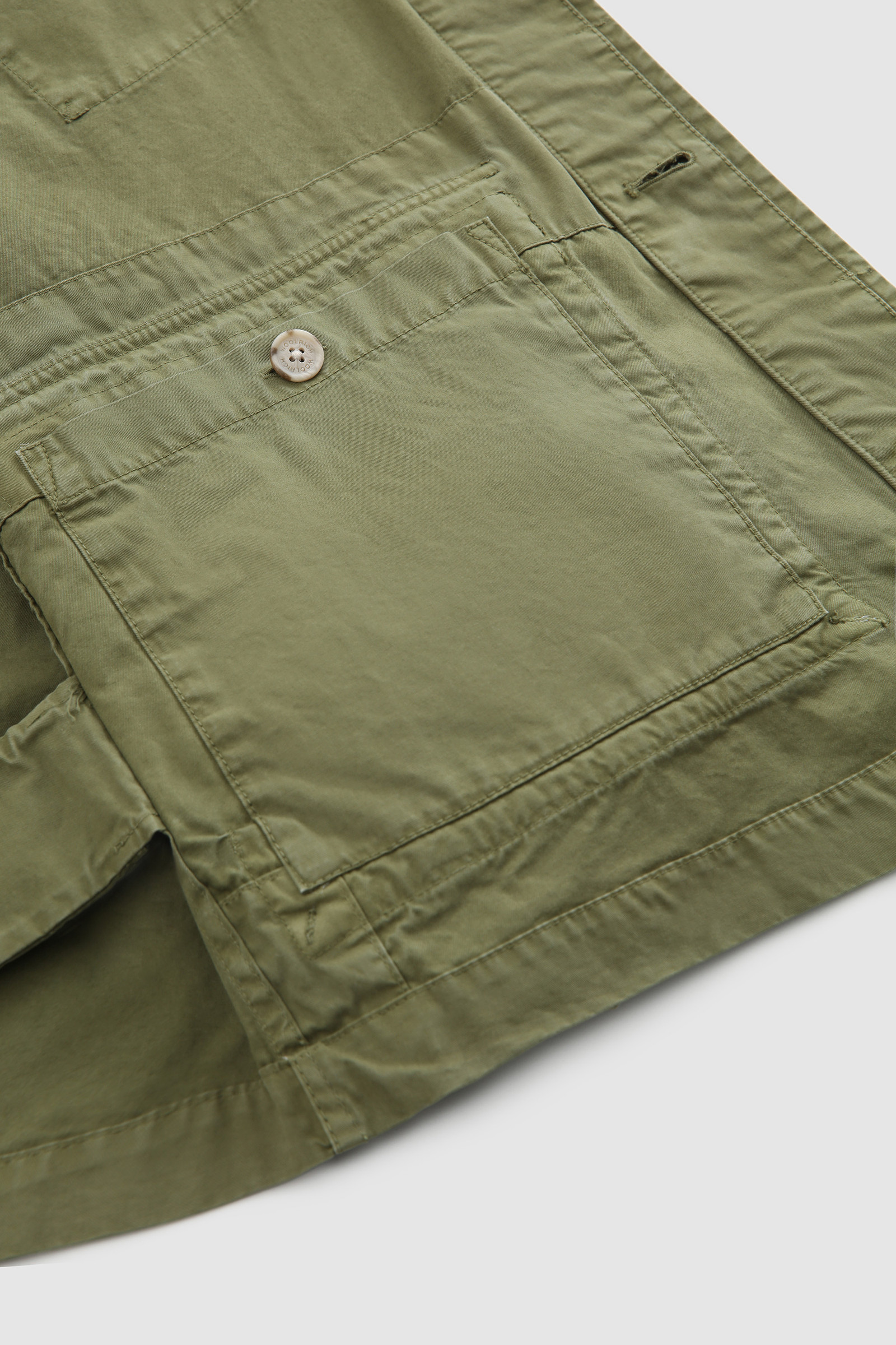 Crew Field Jacket in Soft Garment-Dyed Cotton Green photo 10 | Woolrich