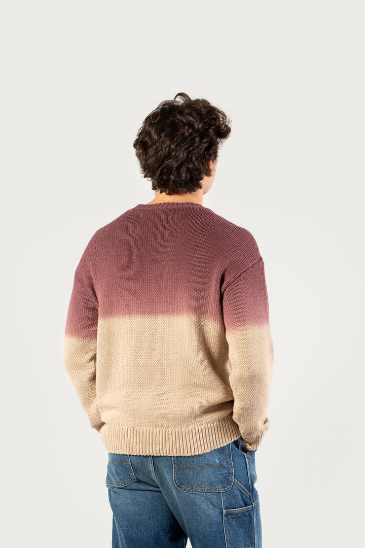 Pullover mit Rundhalsausschnitt aus Baumwollmischgewebe mit Farbverlauf - One Of These Days / Woolrich Weiß photo 4 | Woolrich