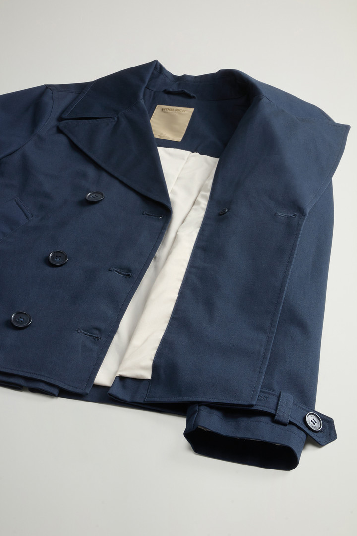 Pure Cotton Pea Coat Blue photo 8 | Woolrich