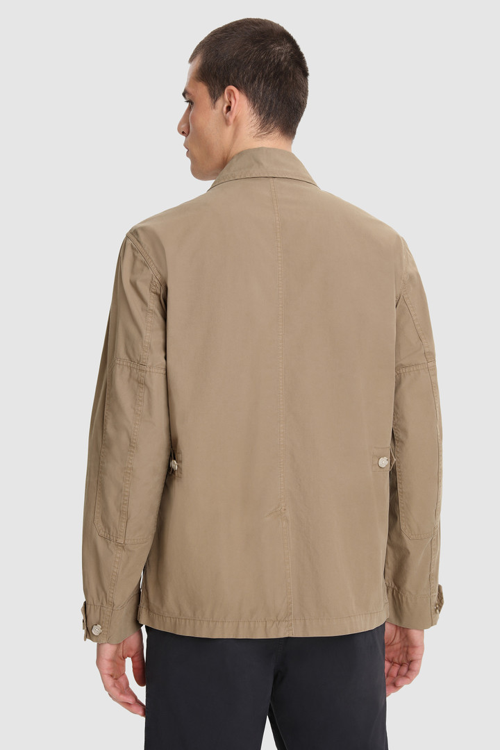 Feldjacke mit Rundhalsausschnitt aus weicher, stückgefärbter Baumwolle Grün photo 3 | Woolrich