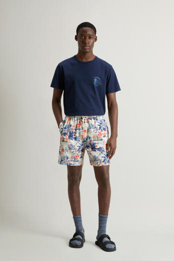 Short à motif tropical et cordon de serrage Multicolore | Woolrich