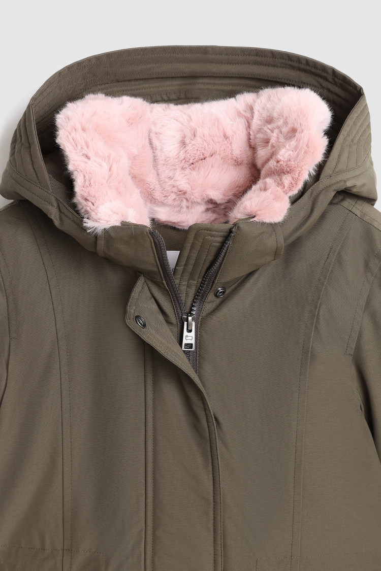 Girl's Mahan long Parka with removable hood
