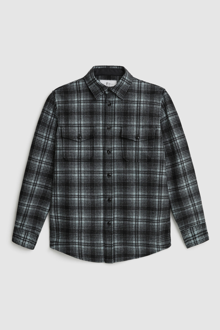 Alaskan Melton Shirt in recycled Italian wool