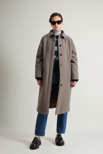 Coat in Loro Piana Pure Virgin Wool Fabric Beige | Woolrich