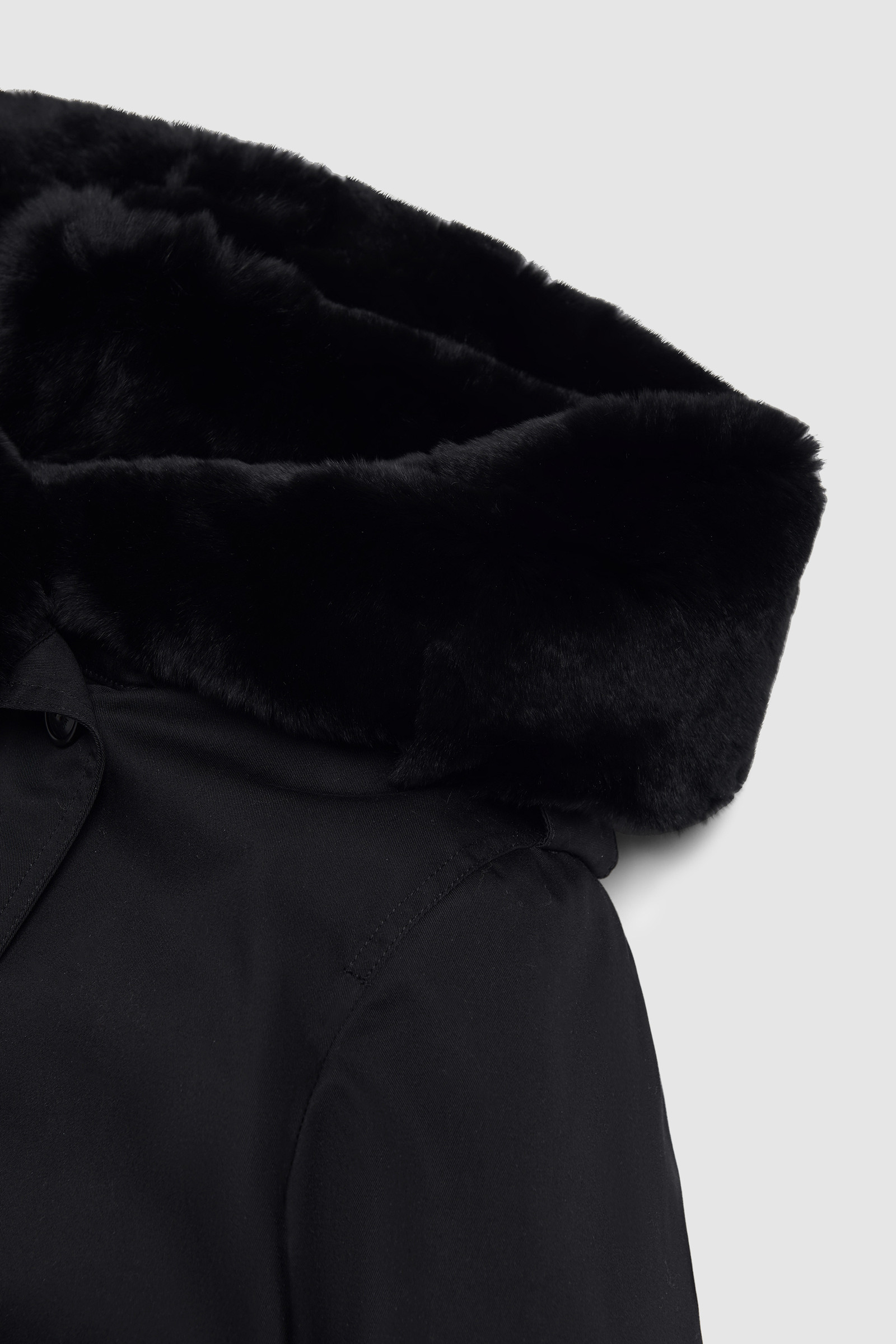 Literary Parka with Fur Black photo 8 | Woolrich