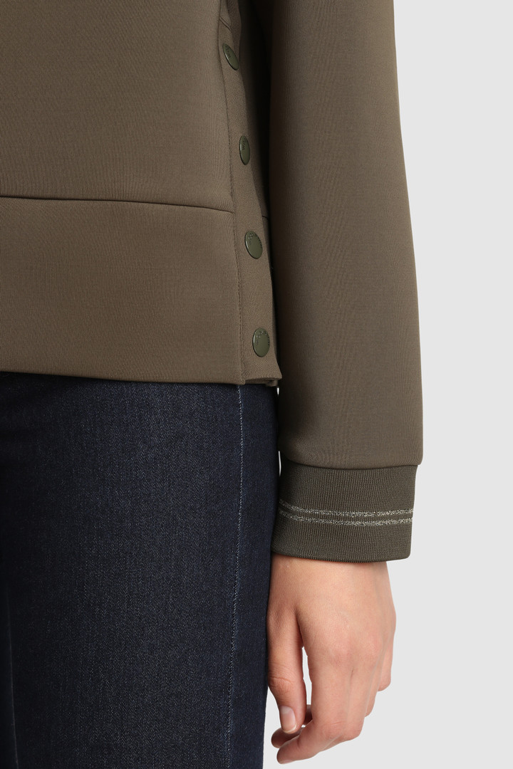 Sweatshirt aus Stretch mit seitlicher Öffnung