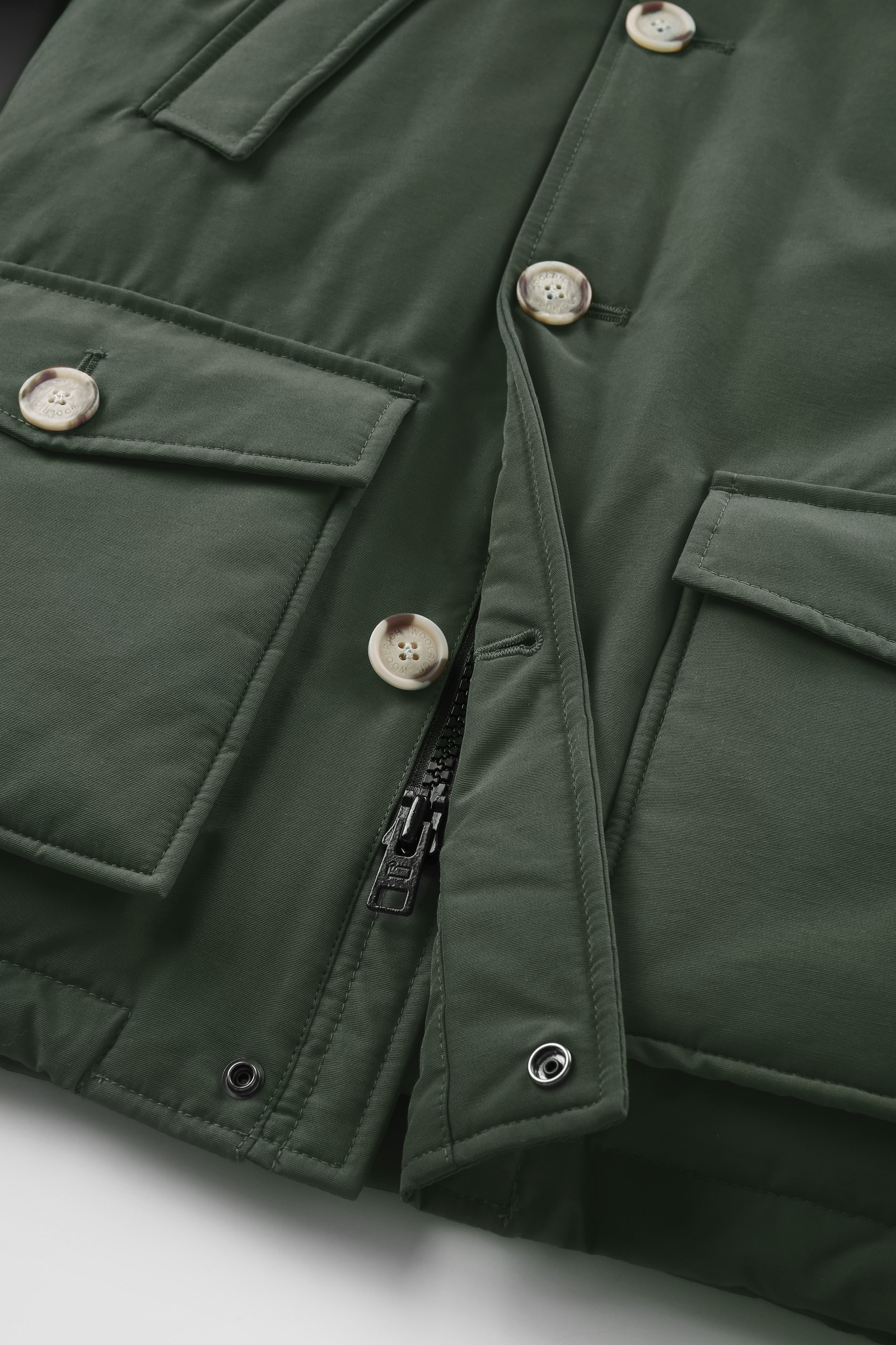 Boys' Arctic Parka with Detachable Fur Green photo 6 | Woolrich