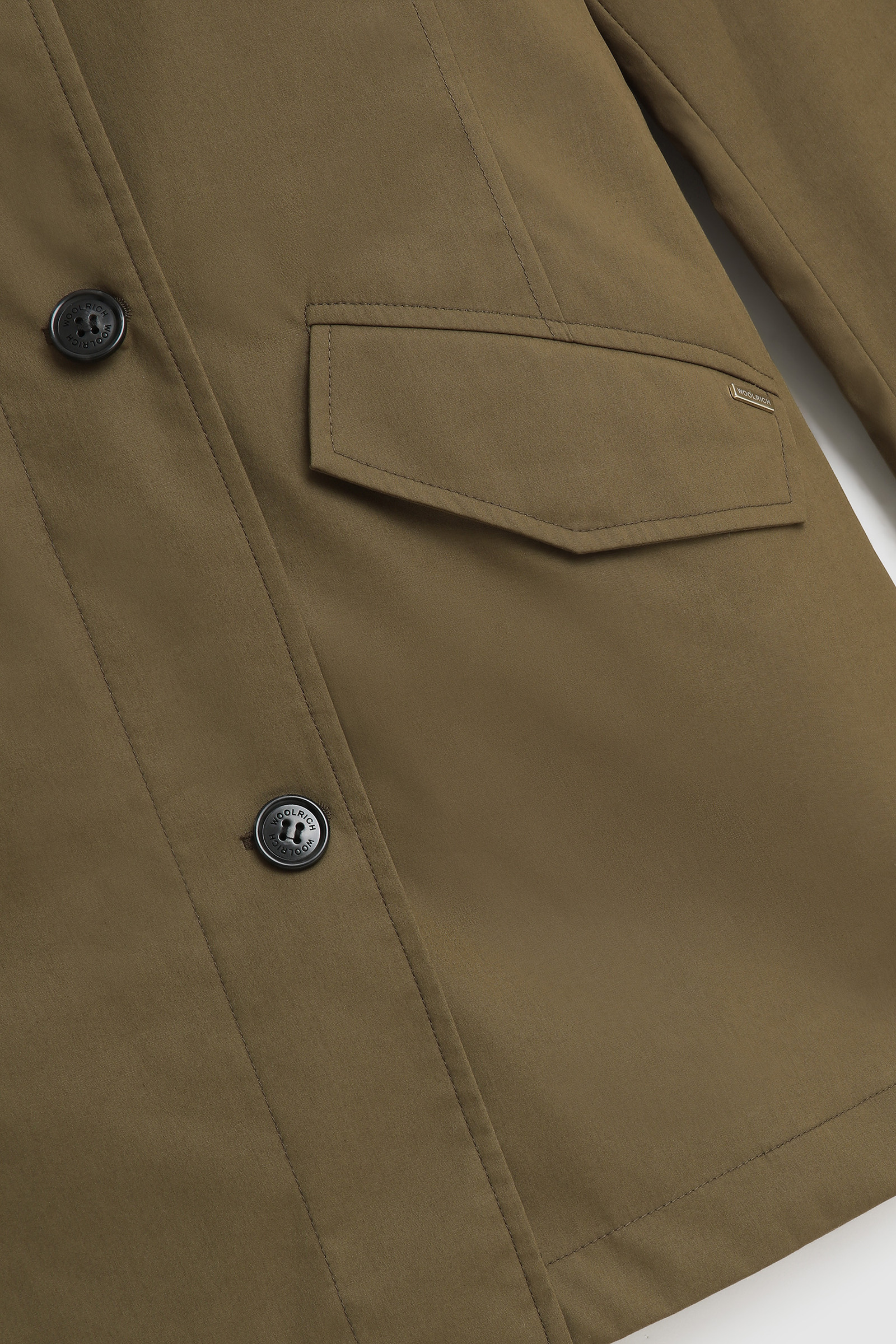 Jessamine Parka in Triple-Layer Cotton Green photo 8 | Woolrich