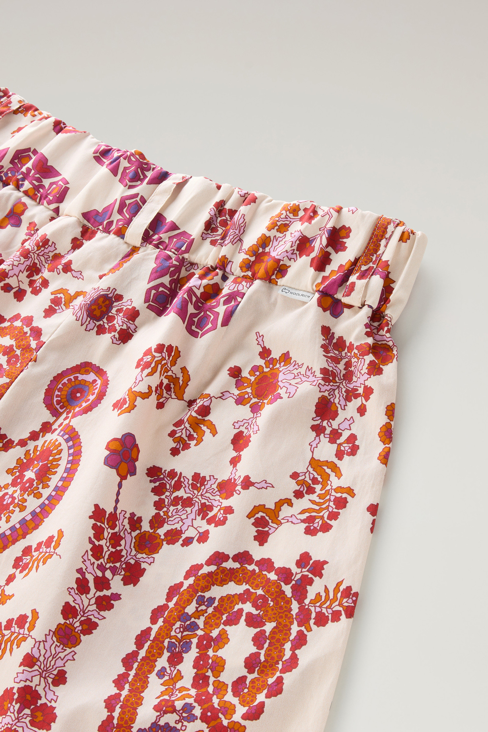 Pantaloncini con stampa in popeline di puro cotone rosso photo 7 | Woolrich