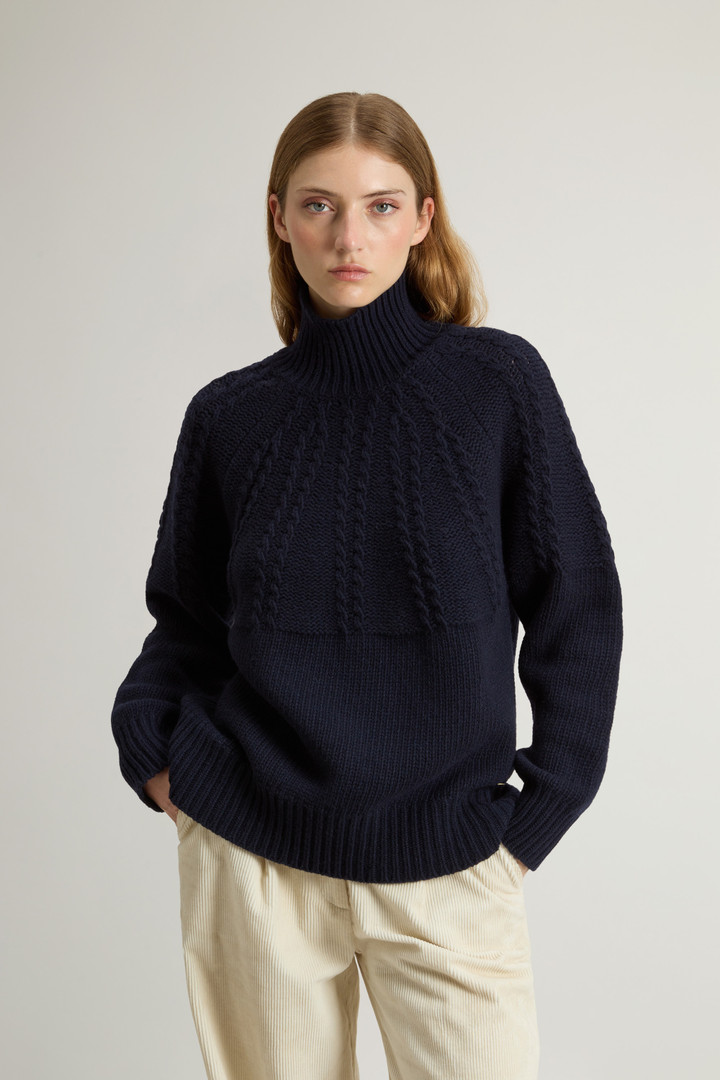FAIRISLE TURTLENECK Blue photo 1 | Woolrich