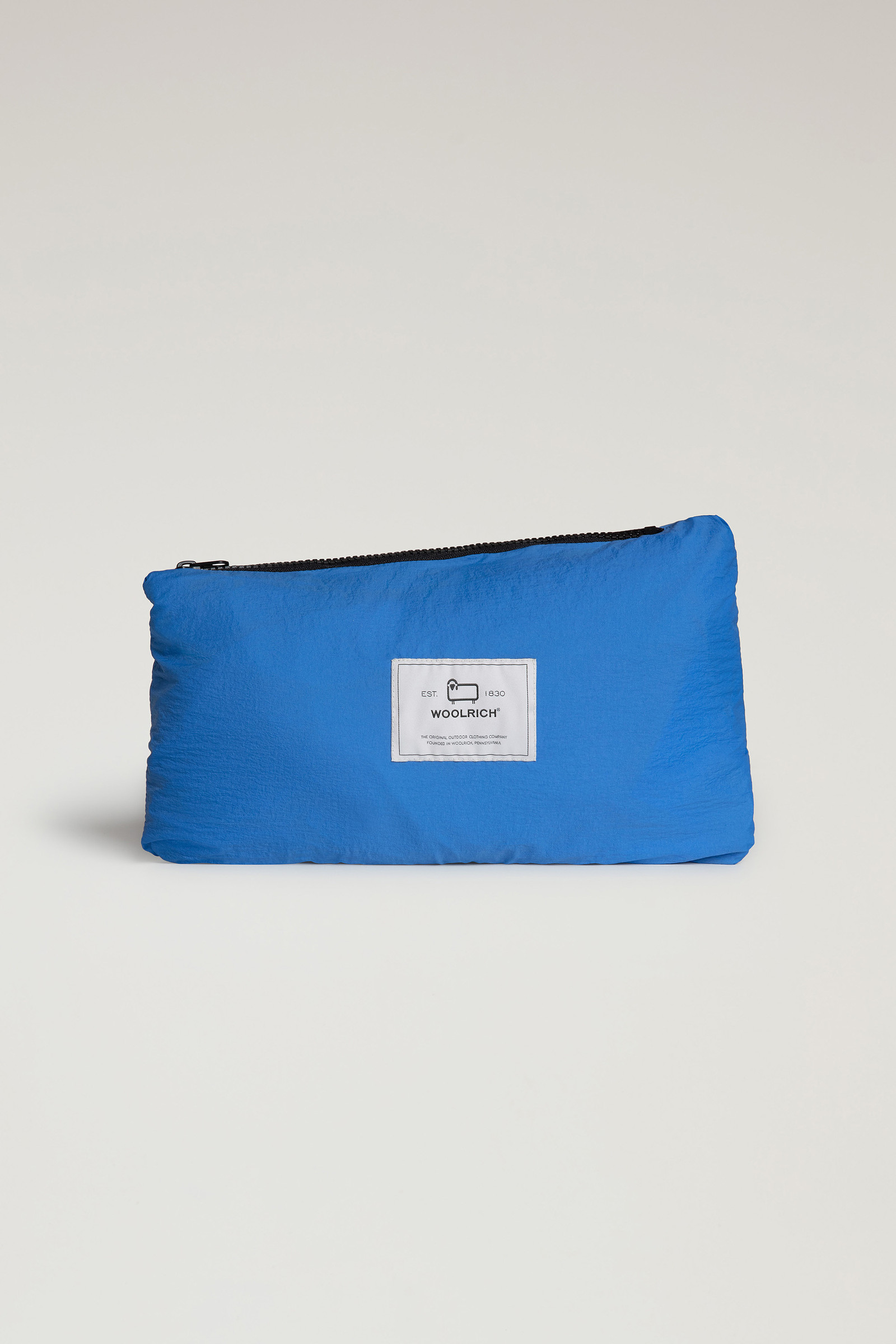 Veste coupe-vent repliable en nylon crinkle bleu photo 11 | Woolrich