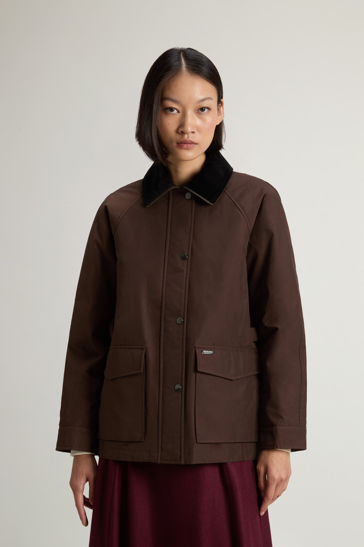 Ramar Cloth Jacket with Corduroy Collar Brown photo 1 | Woolrich