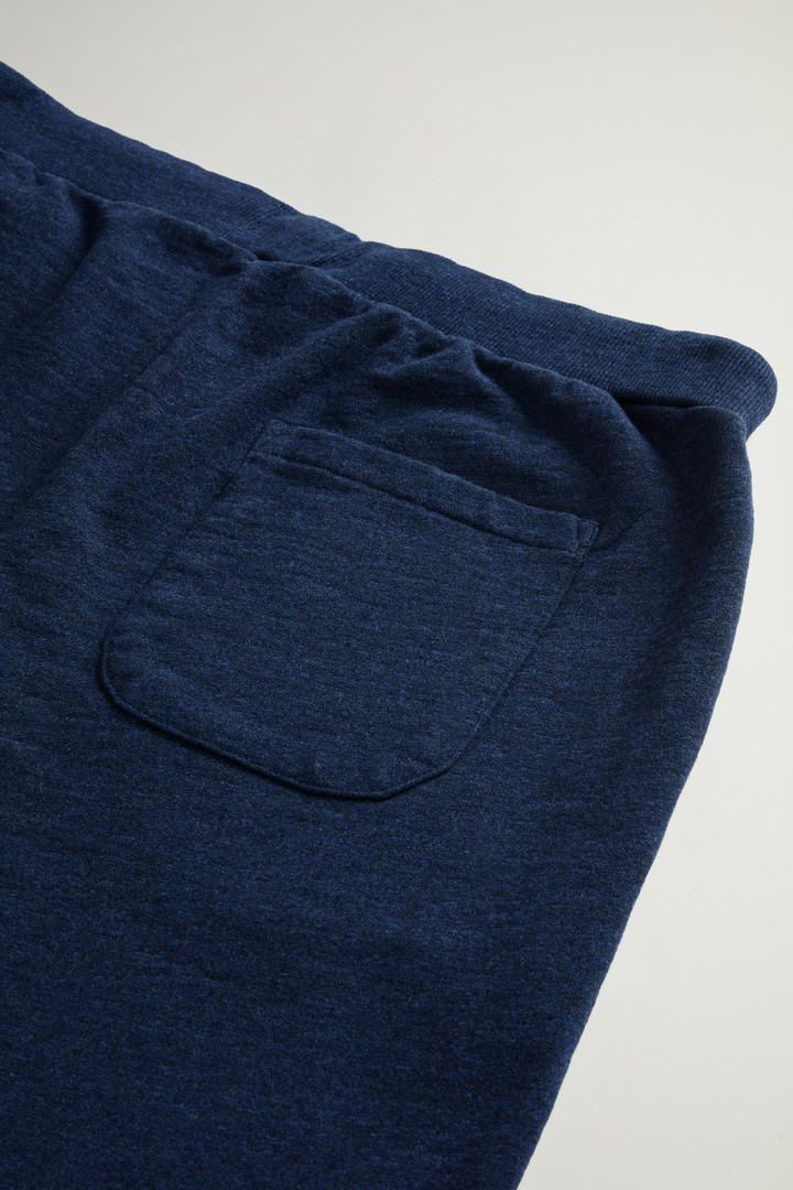 Pants in Pure Cotton Mouliné Fleece Blue photo 4 | Woolrich