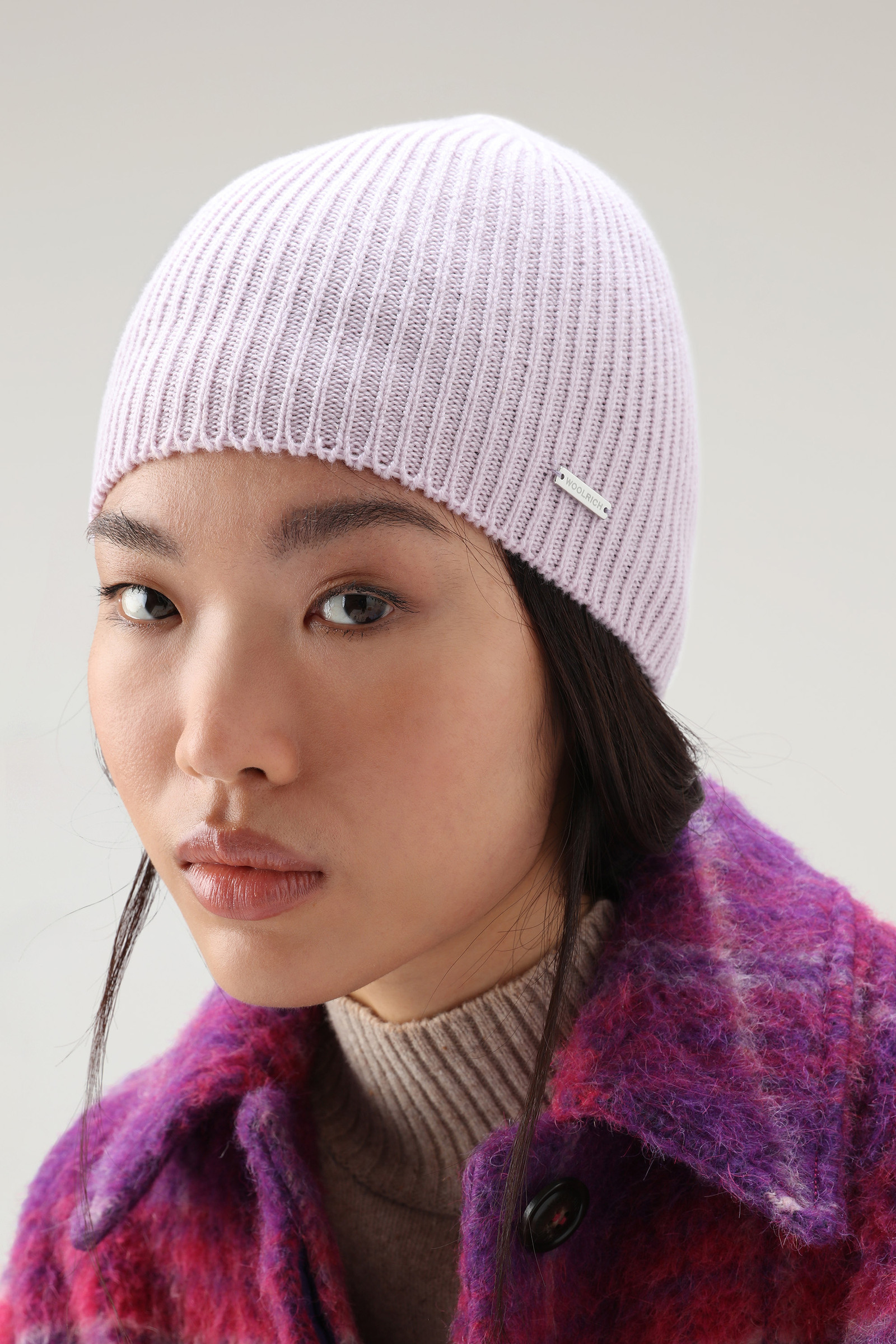 Cashmere Ribbed Beanie Lilac photo 3 | Woolrich