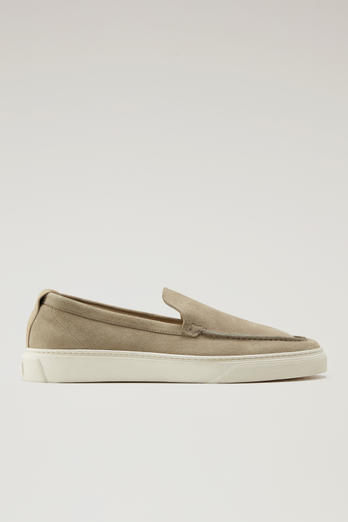 Suede Leather Loafers Beige | Woolrich