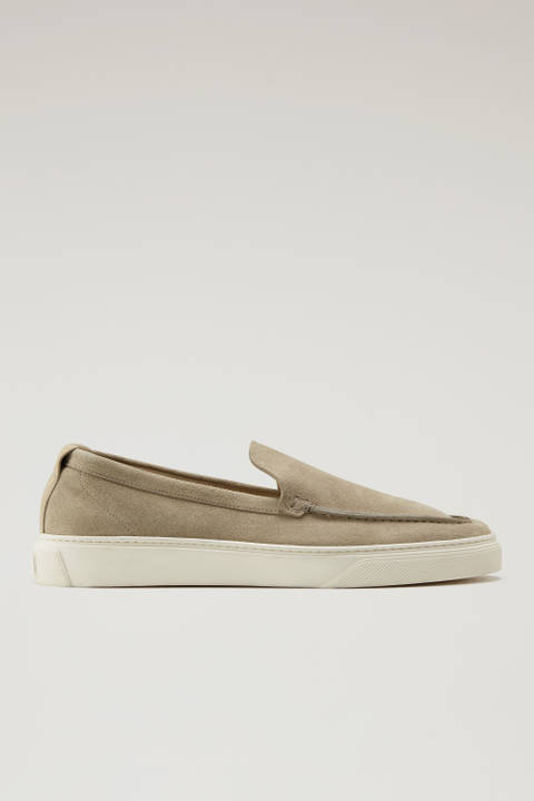 Suede Leather Loafers Beige | Woolrich