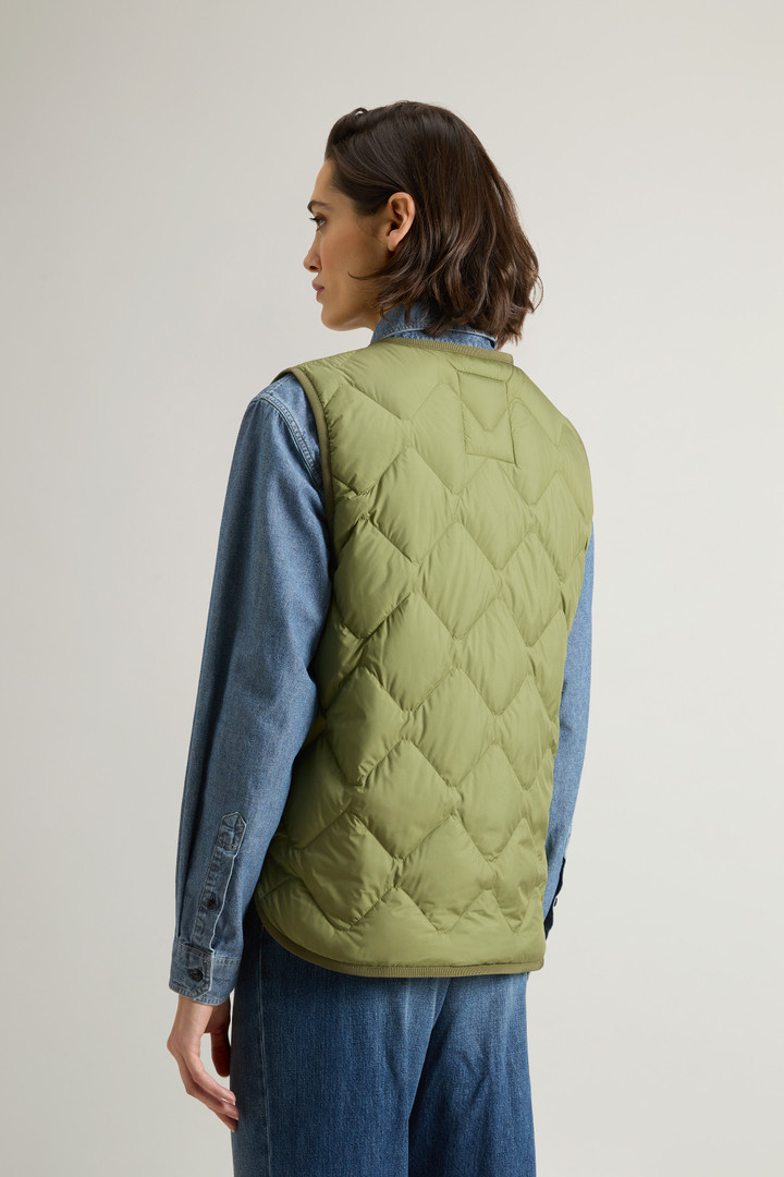 Veste sans manches Heritage avec matelassage en losange Vert photo 3 | Woolrich