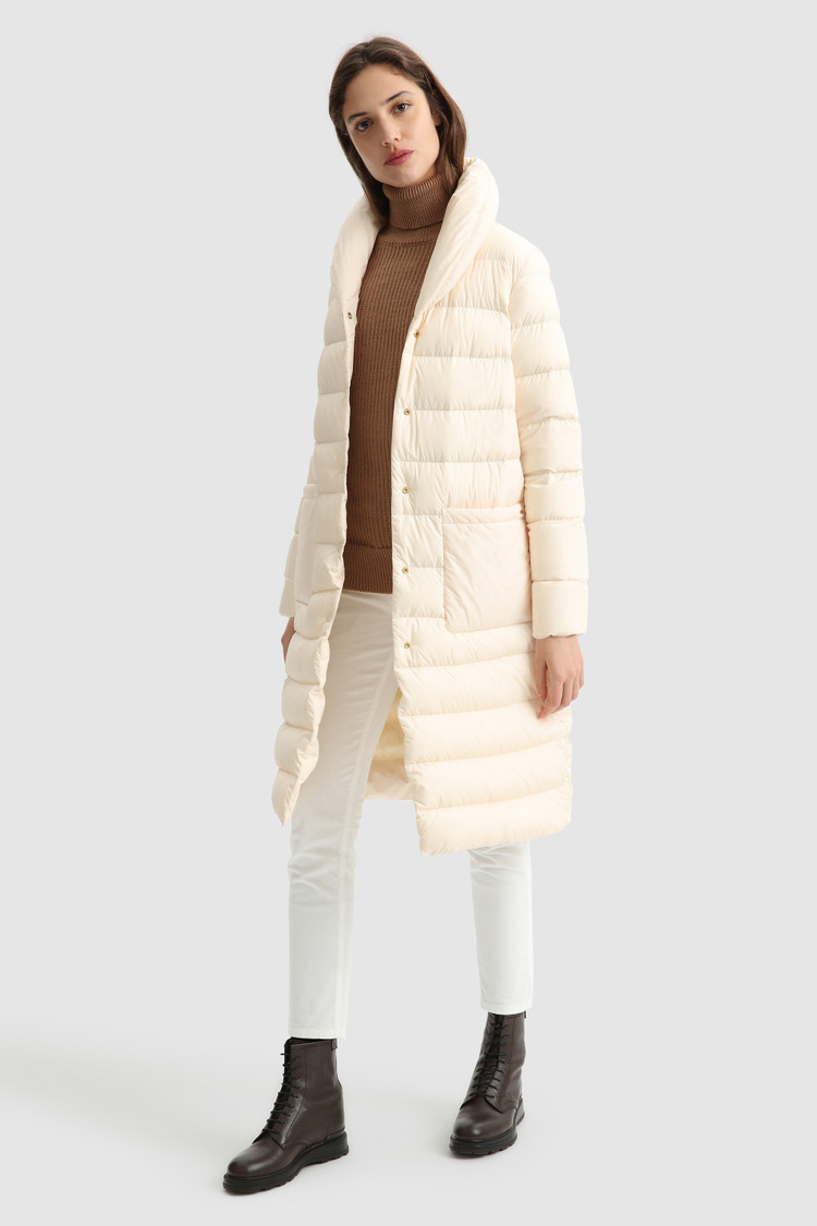 Manteau long Ellis avec matelassage horizontal