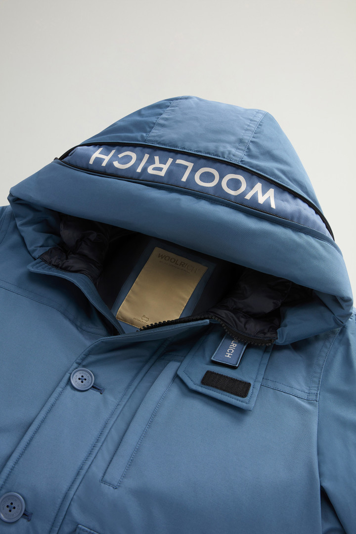 Bomberjacke aus Ramar Cloth mit abnehmbarer Kapuze Blau photo 8 | Woolrich