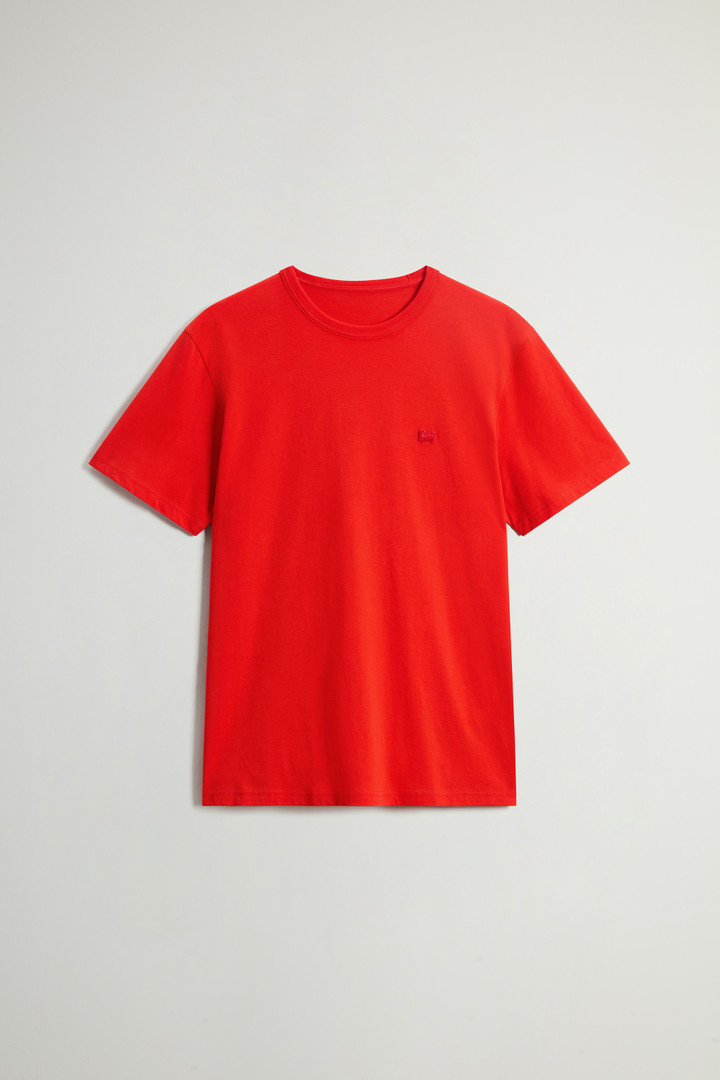 T-shirt Sheep en pur coton avec écusson Rouge photo 5 | Woolrich