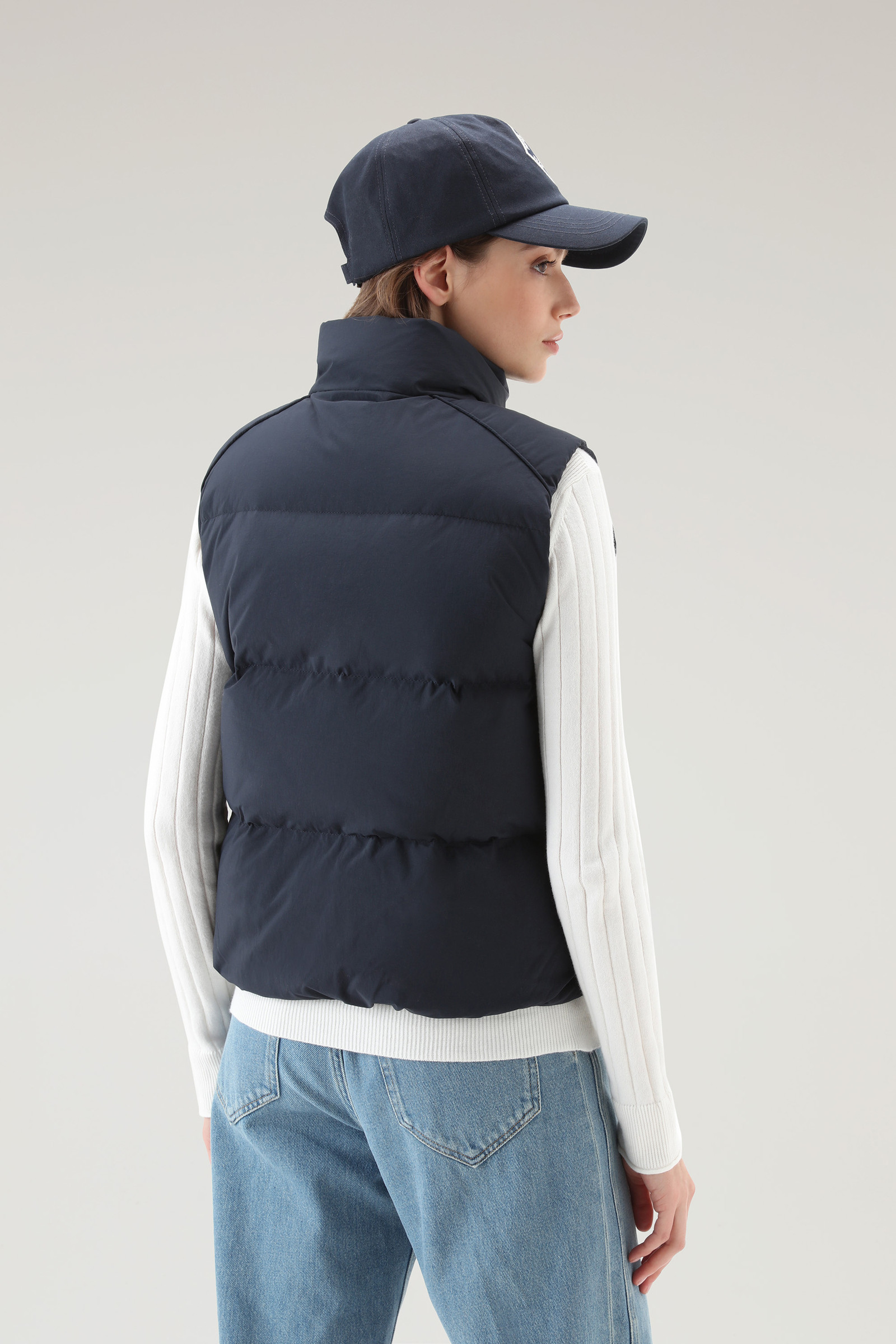 Veste sans manches matelassée en nylon Eco Taslan bleu photo 3 | Woolrich
