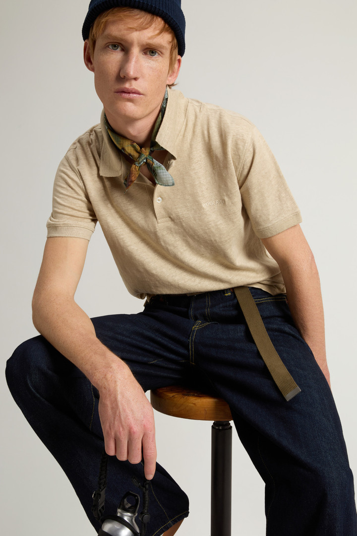 Polo de puro lino Beige photo 4 | Woolrich