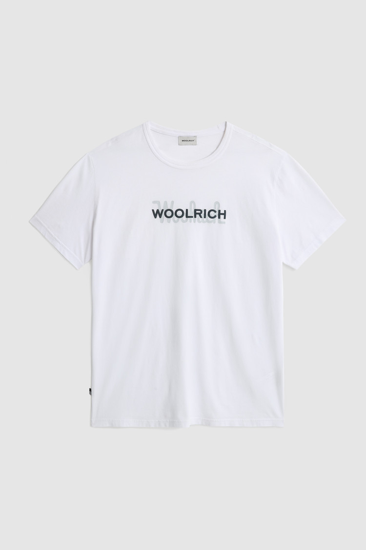 Katoenen T-shirt met macro logo