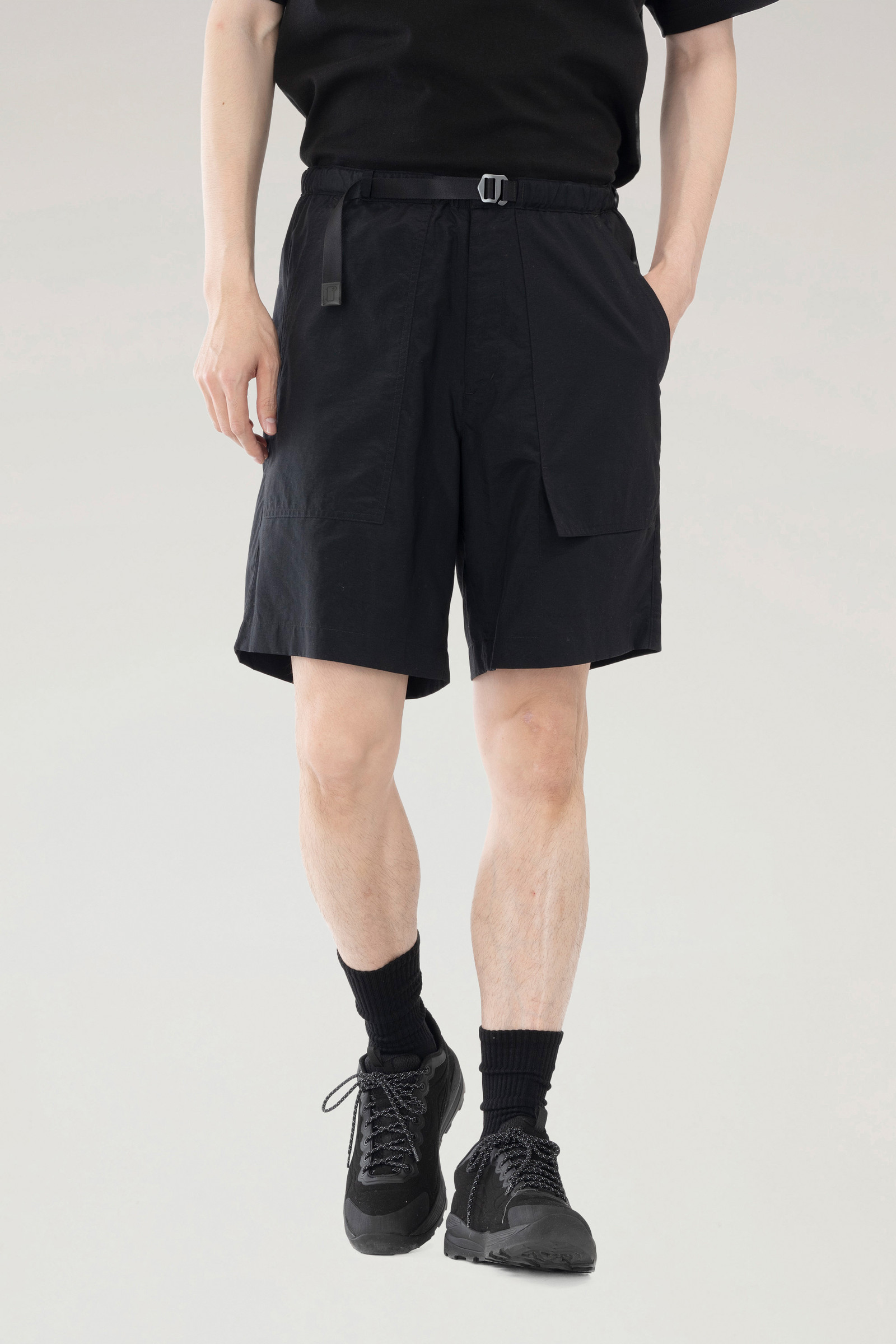Ranch Shorts in Recycled Nylon Black | Woolrich