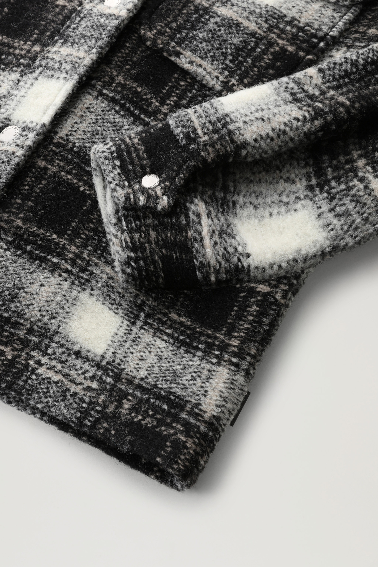 Gentry Wool Blend Overshirt Black photo 8 | Woolrich