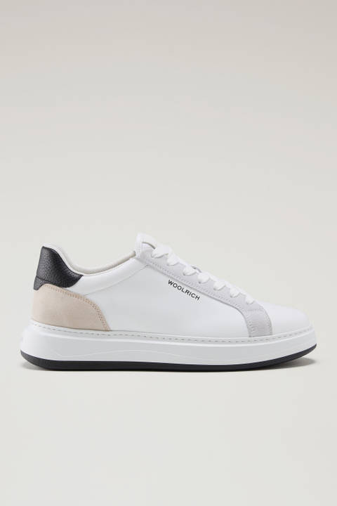 Sneakers Arrow in Leather with Suede Inserts 1500 | Woolrich