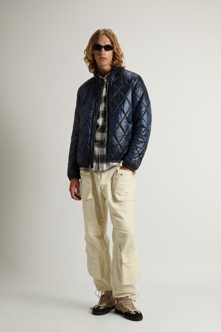 Yarn-Dyed Quilted Nylon Jacket Blue photo 2 | Woolrich