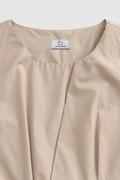 Vestido corto de popelina de algodón