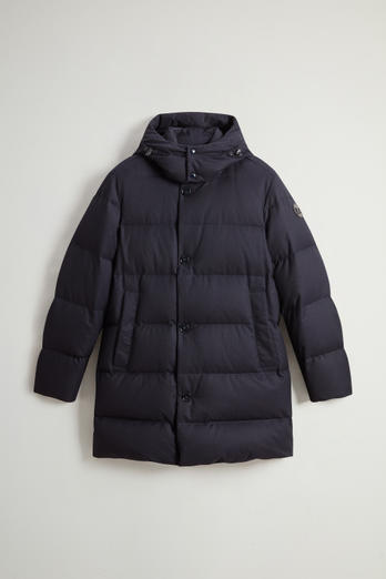 Luxe Long Parka in Vitale Barberis Canonico Wool Blue photo 1 | Woolrich
